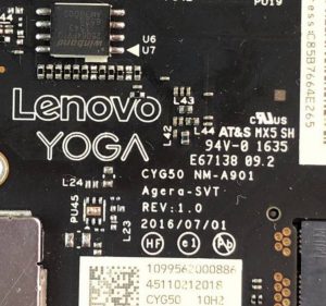 Lenovo YOGA 910-13IKB NM-A901 CYG50 Schematic & Boardview